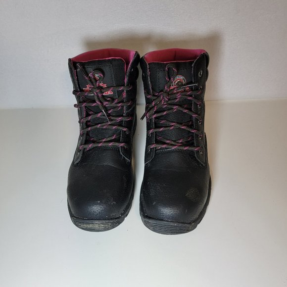Brahma boots womens black size 6.5 steel toe Anti Fatigue Work - Picture 3 of 10
